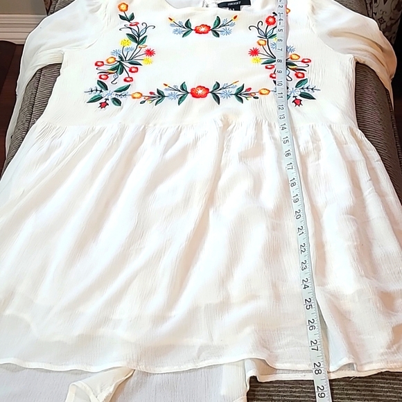 Forever 21 Embroidered Babydoll Blouse - Picture 10 of 12